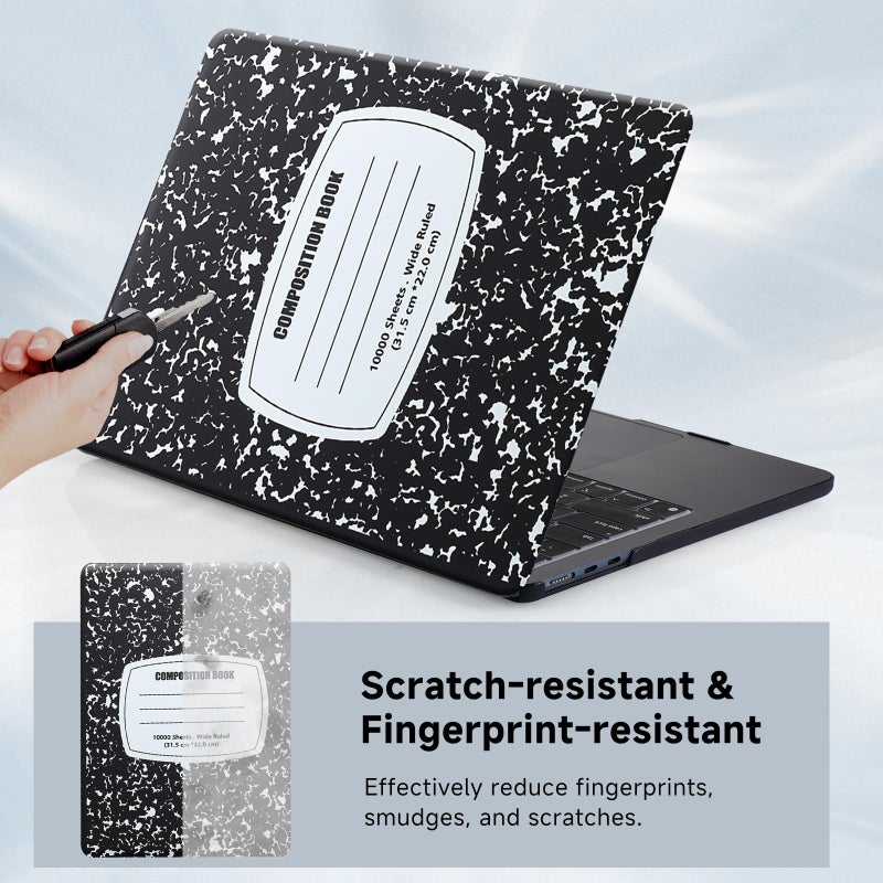 Funut Compatible with MacBook Air 13 Inch Case, Hard Plastic Protective Case Air 13.3 Scratch-Free Rubberized Case Cover for (2010-2017 Older Ver.) MacBook Air 13.3" A1466 & A1369, The Notebook - Image 5